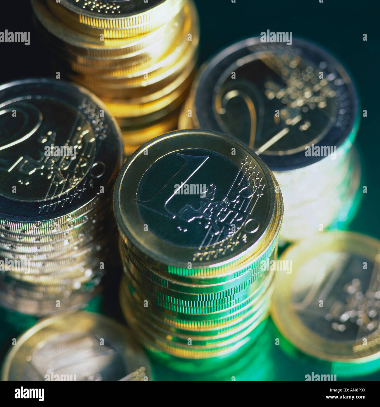 European coins Stock Photo