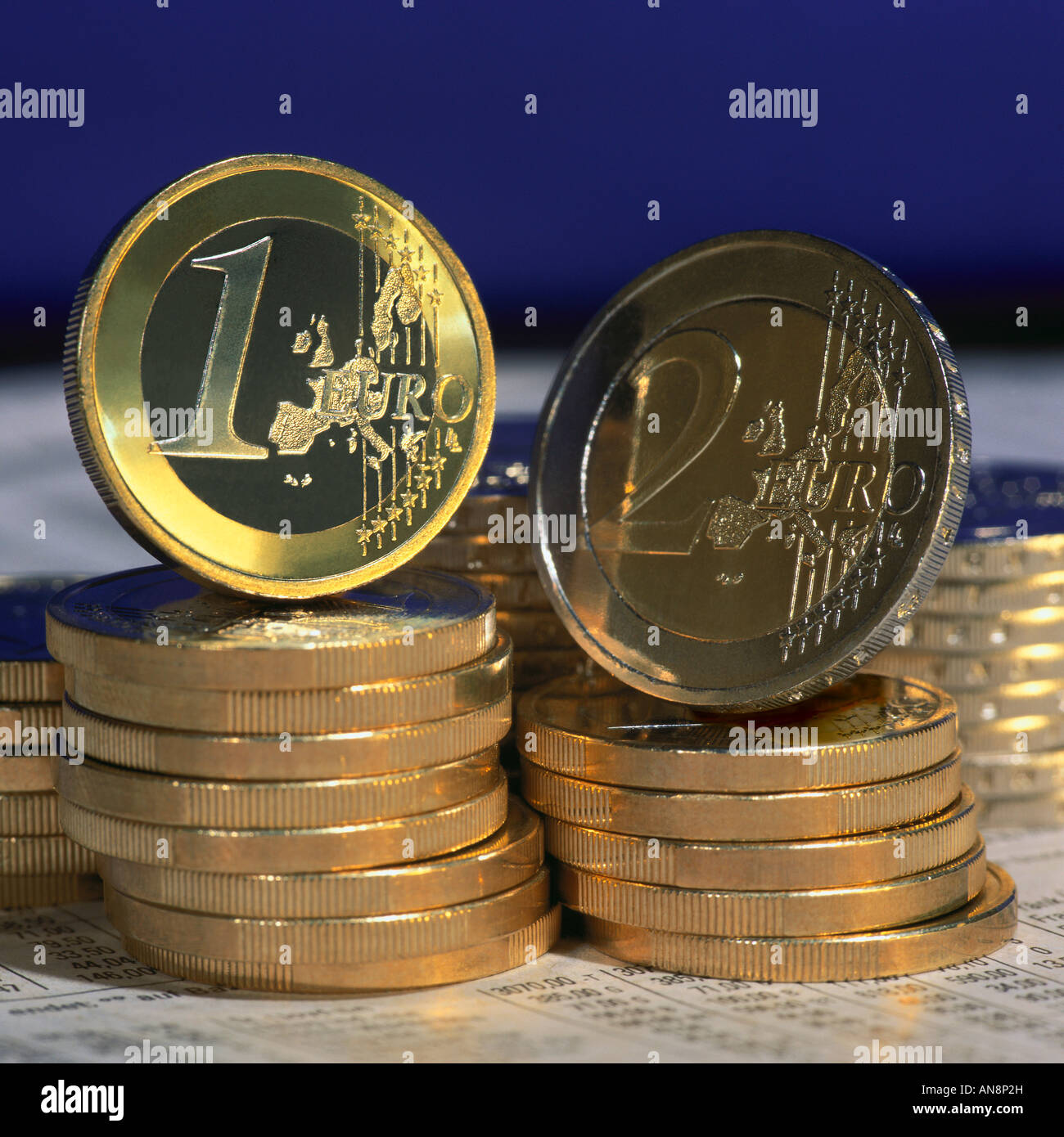 European coins Stock Photo