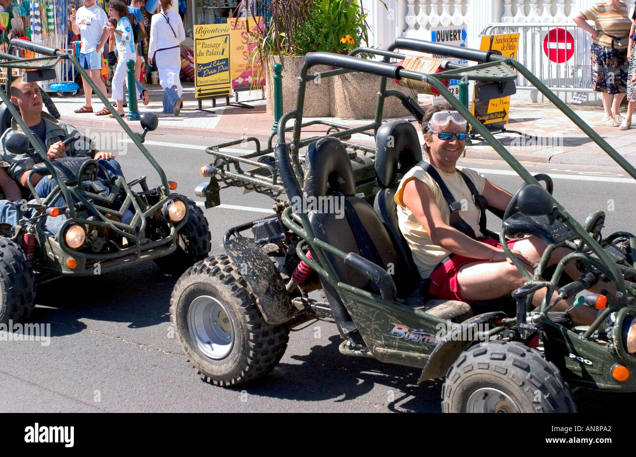 quad in street of france Stock Photo Alamy