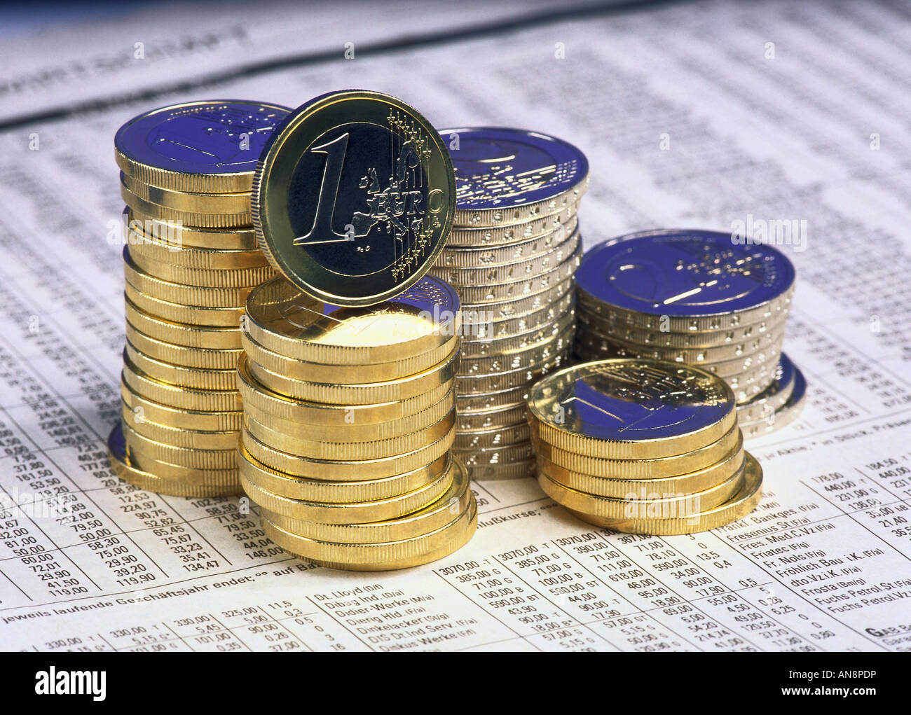 European coins Stock Photo