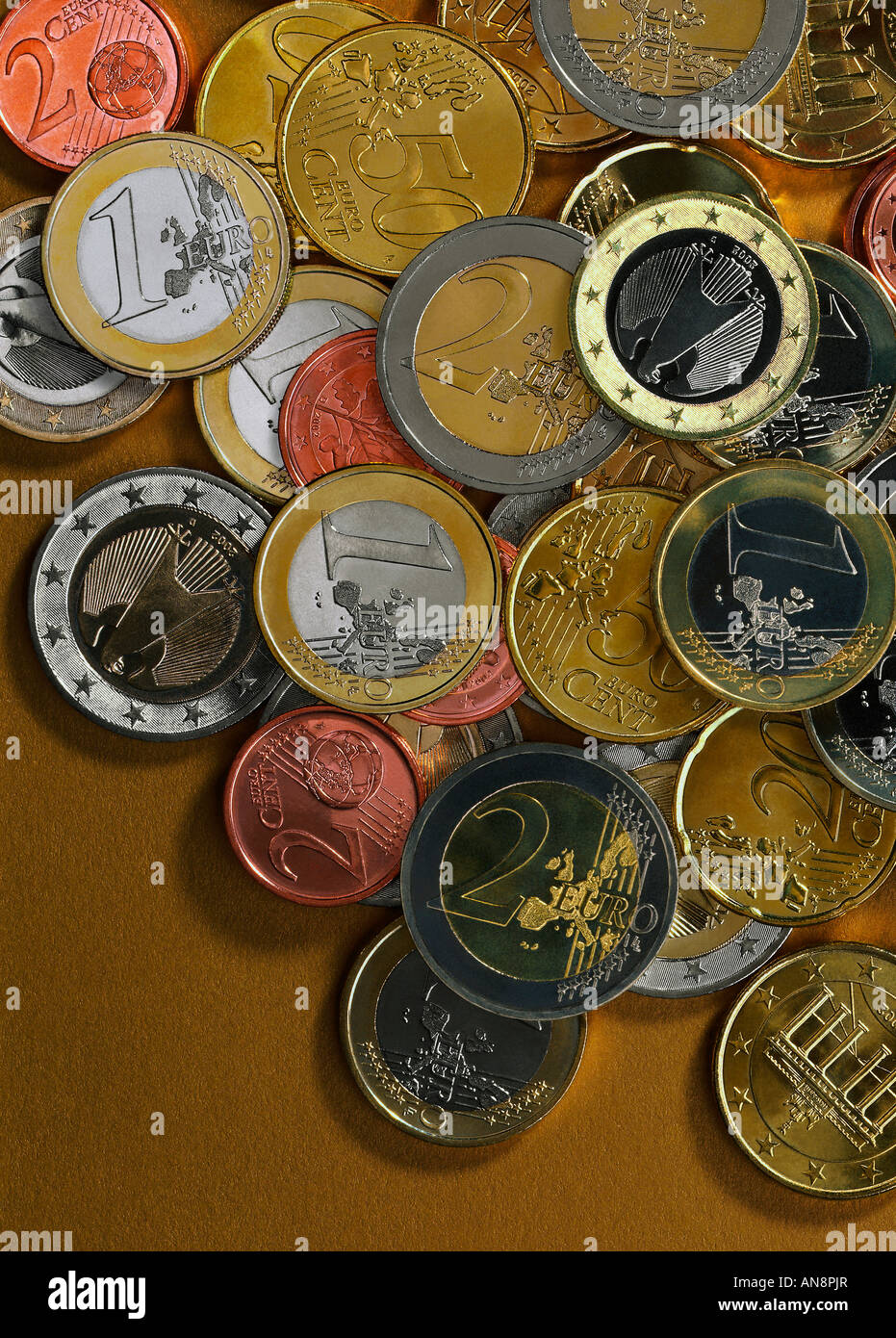 European coins Stock Photo