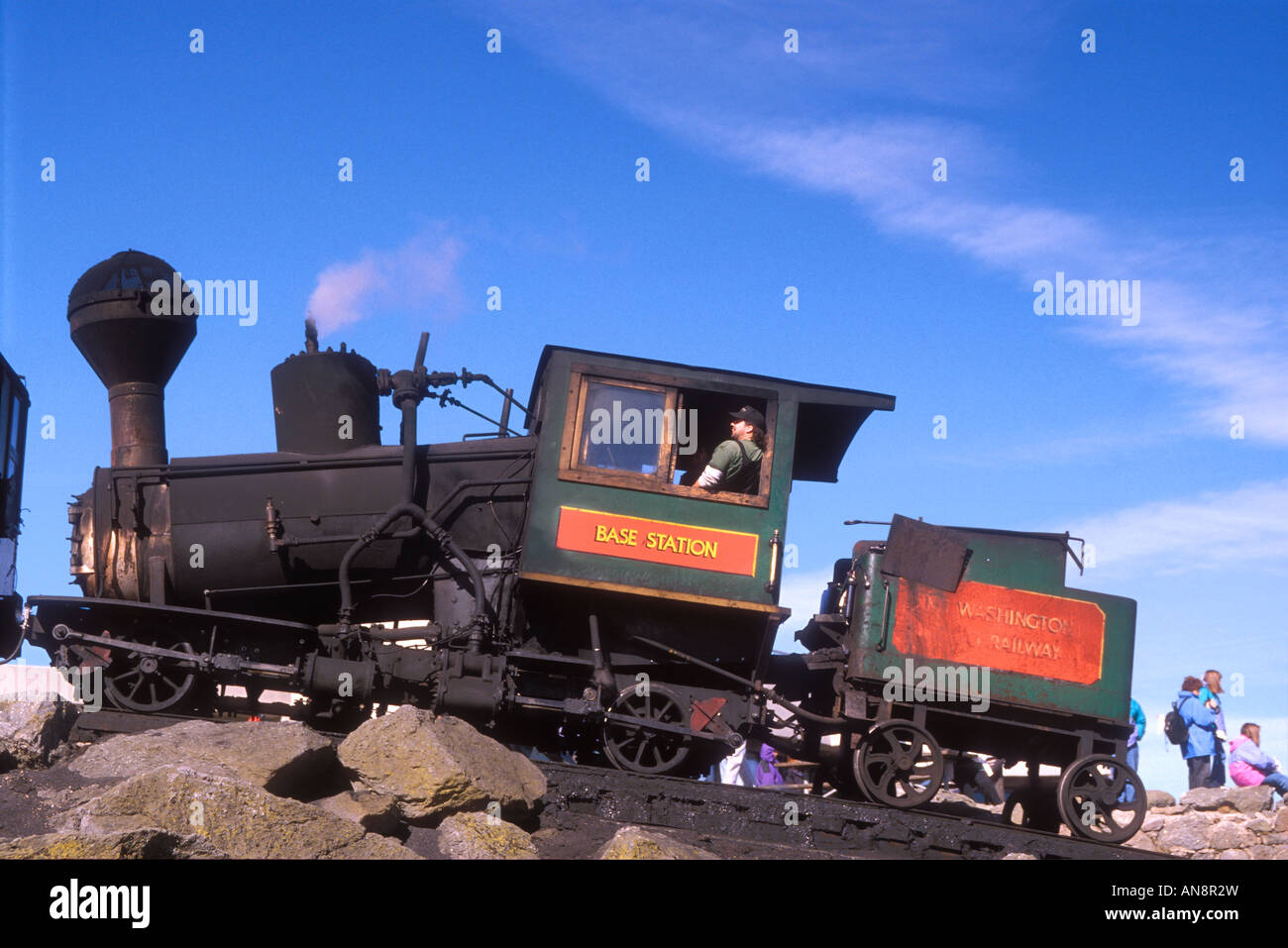 Cog Railway on Mount Washington, White Mountains, New Hampshire, USA Stock Photo