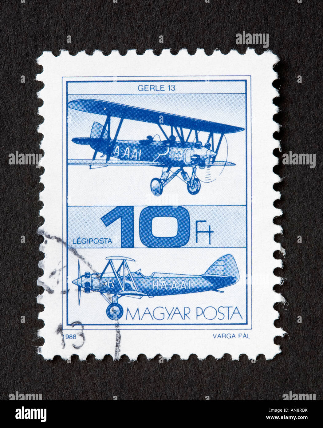 Hungarian postage stamp Stock Photo - Alamy