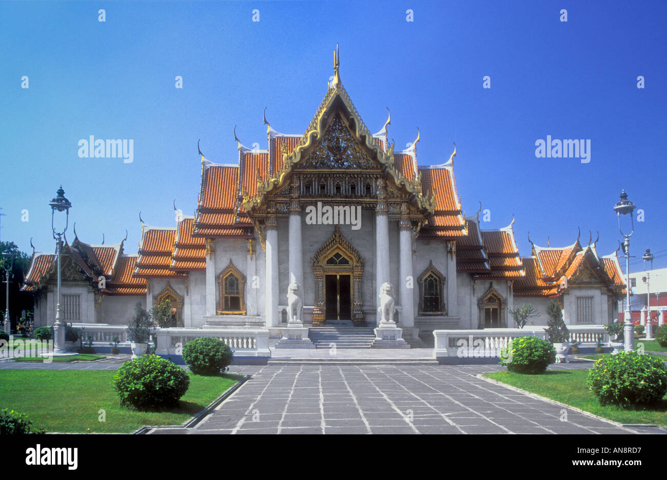Wat Benjamabopit also known as The Marble Temple, Bangkok, Thailand Stock Photo