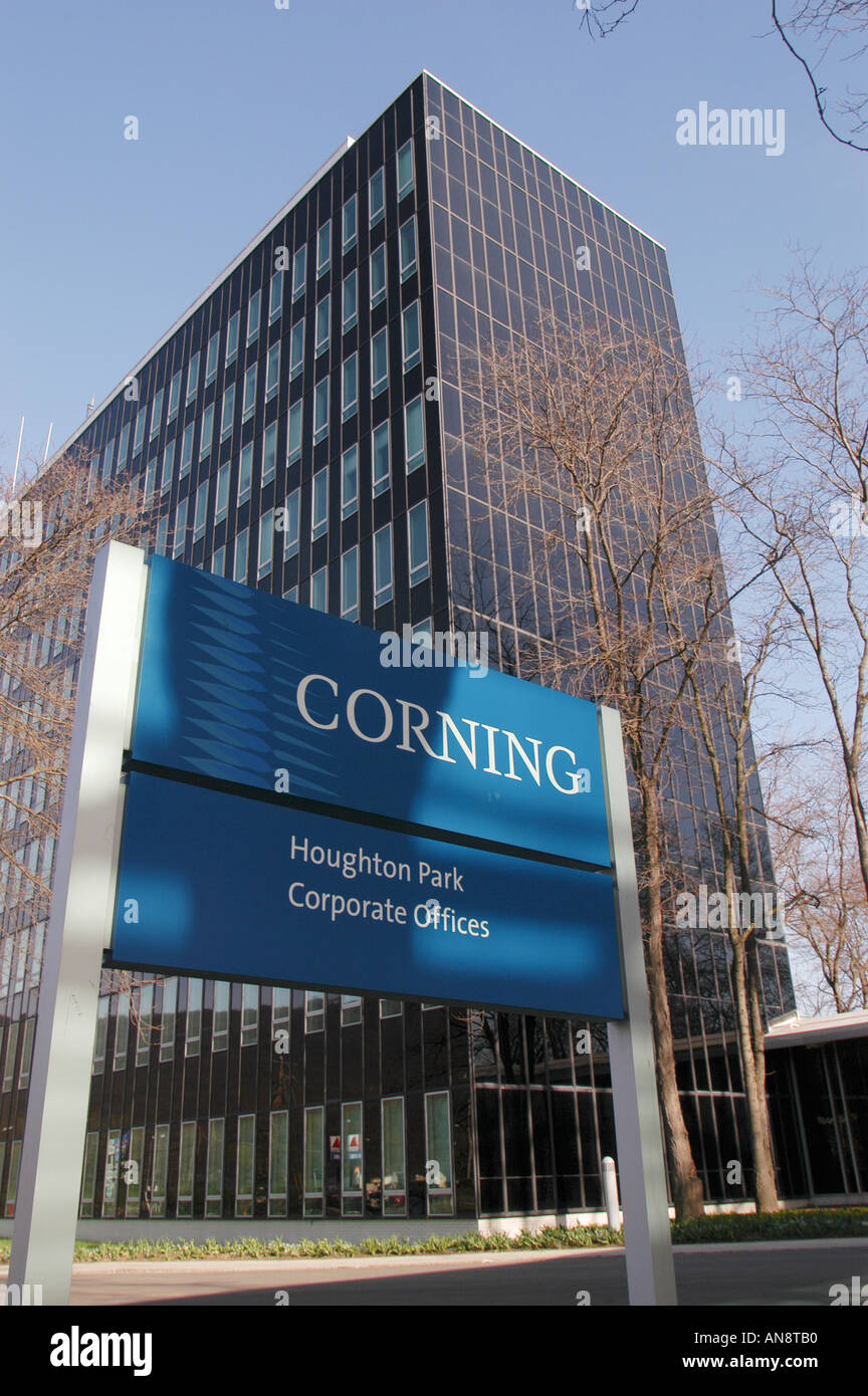Corning Glass world headquarters Corning New York Stock Photo