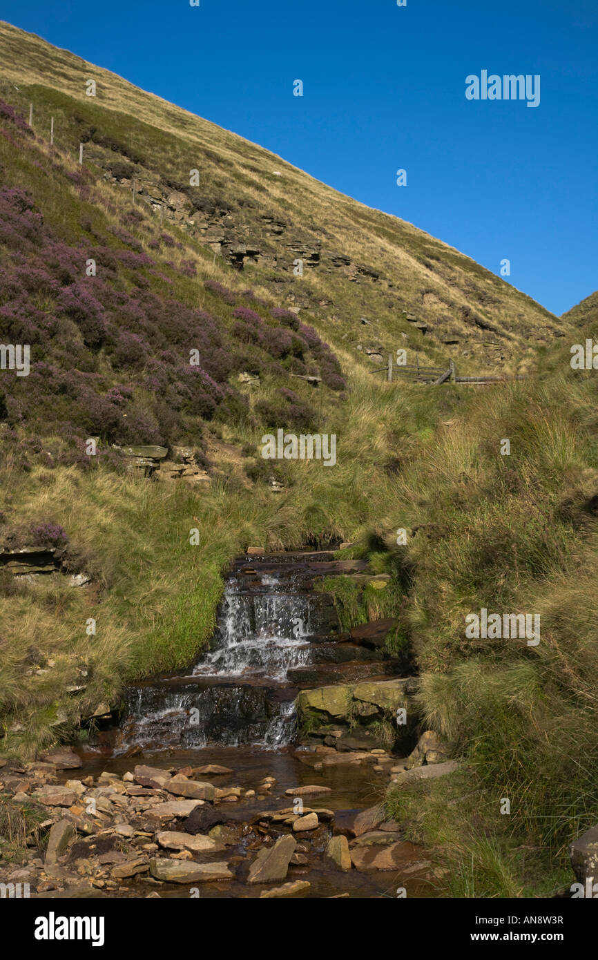 Snake pass peak district waterfall hires stock photography and images