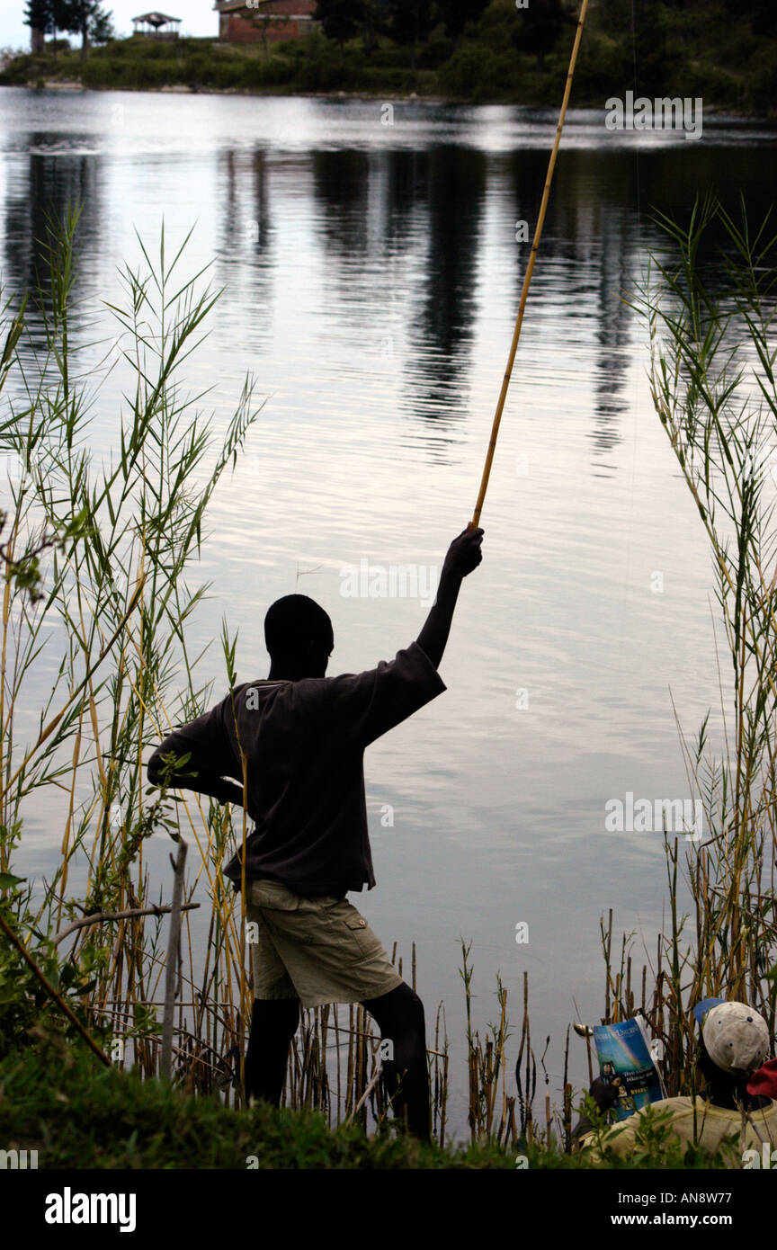 bamboo pole fishing oahu Bamboo fishing pole hi-res stock photography and images