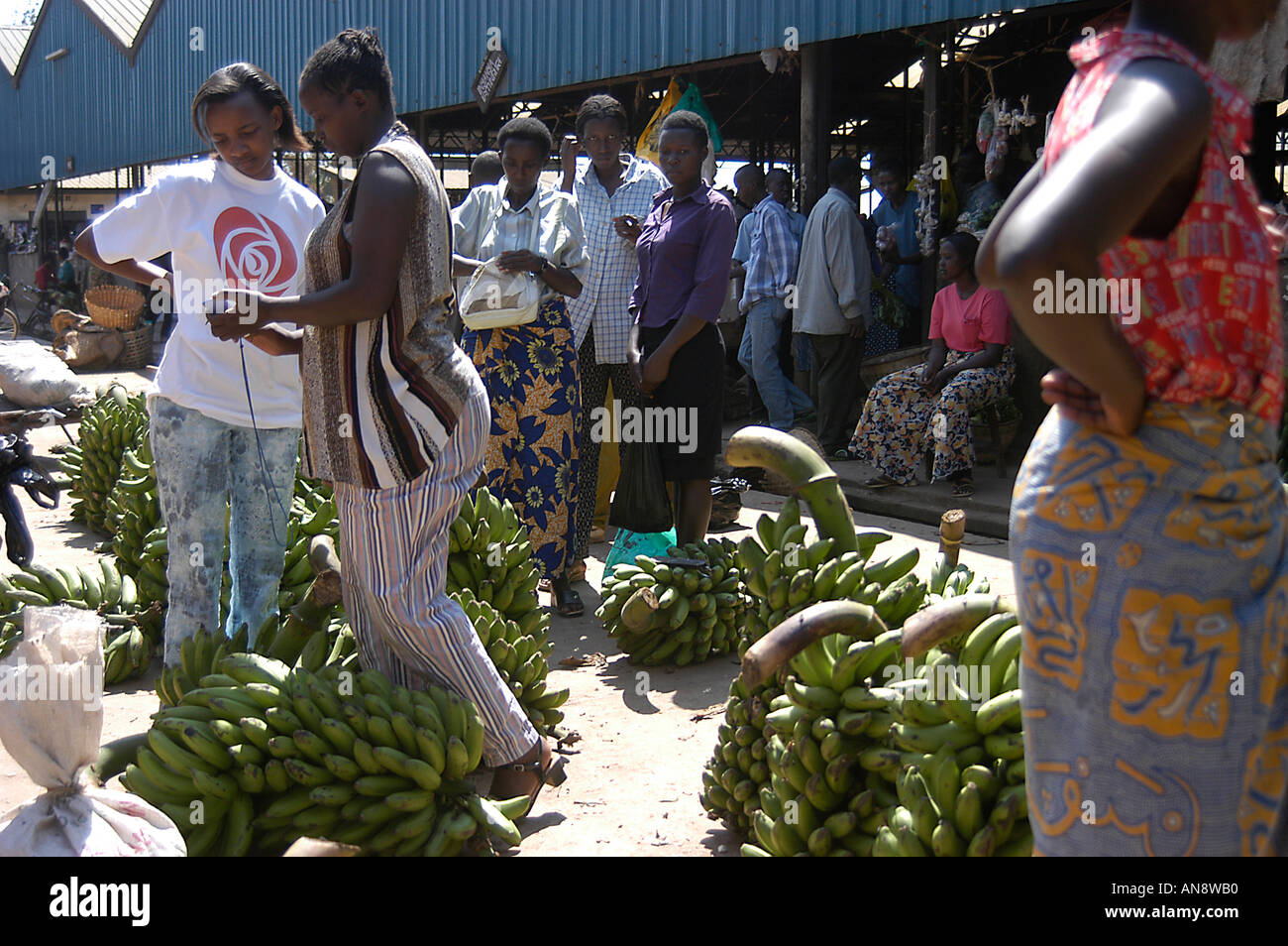 Buganda Market Rwanda market in kigali rwanda Stock Photo - Alamy