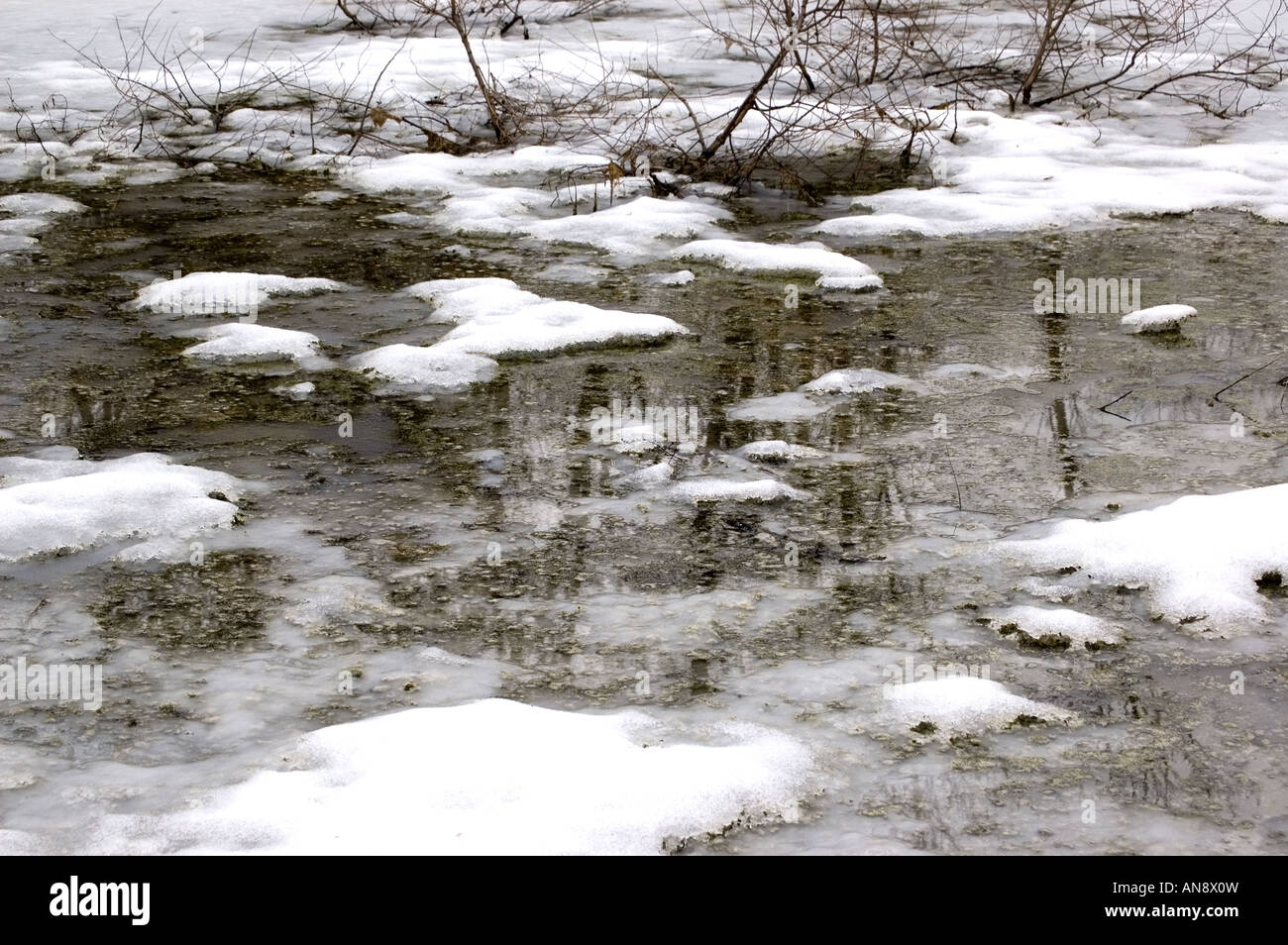 Pond Ice Ridge Ice lake pond hi-res stock photography and images - Alamy