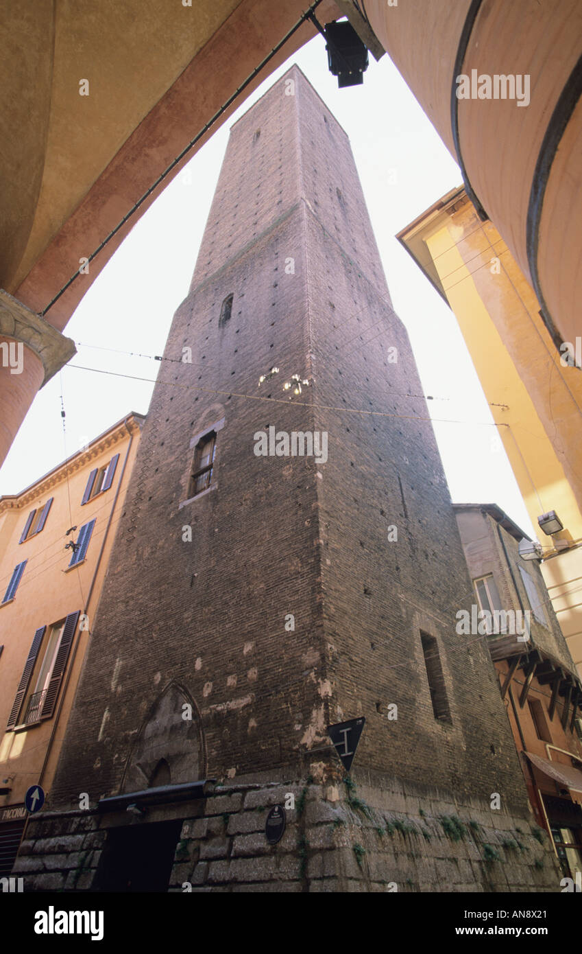 La Torre degli Asinelli Bologna Italy one of the twin towers Stock Photo