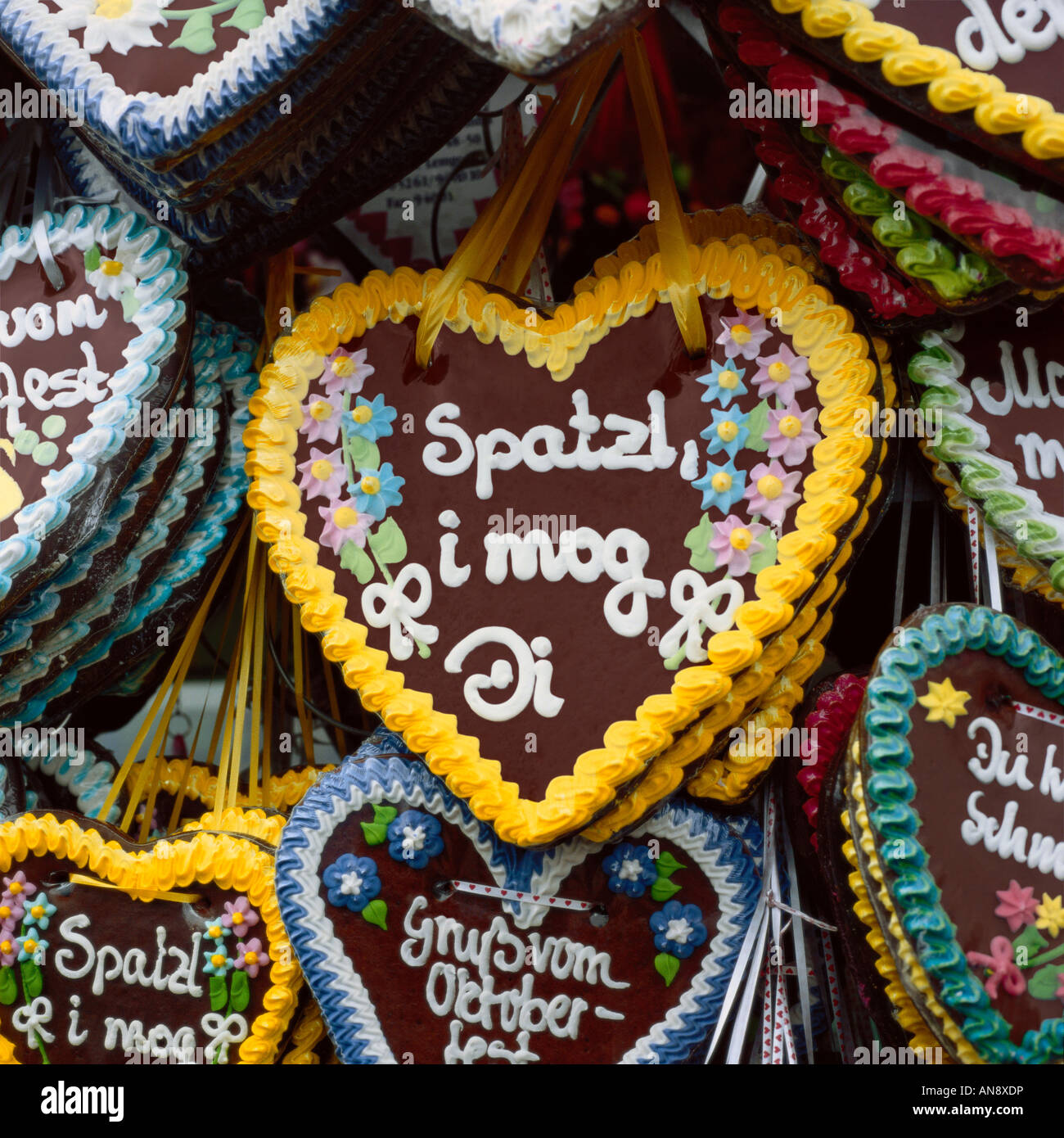 Heart of chocolate Stock Photo