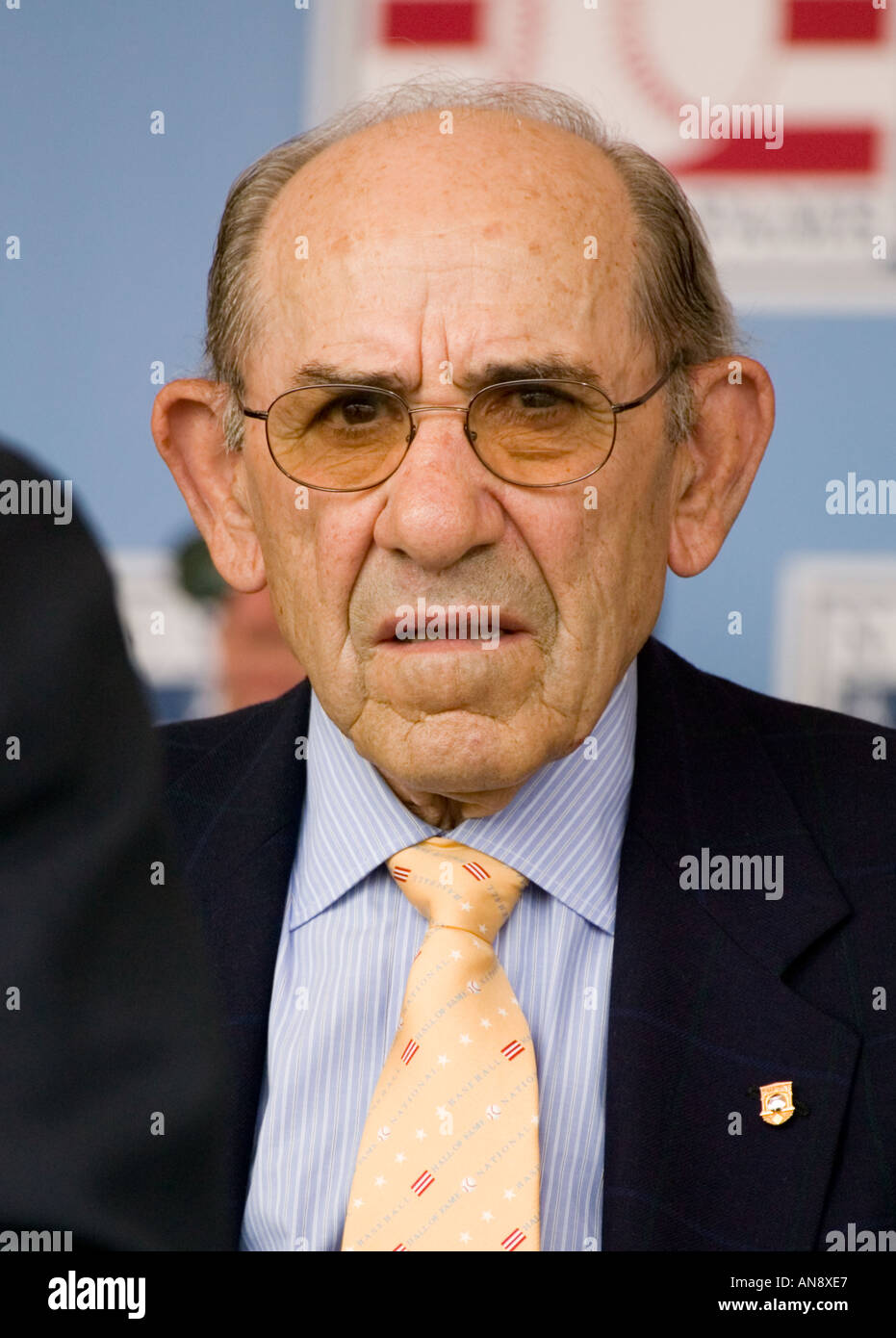 Yogi Berra at Induction Ceremony 2005 Baseball Hall of Fame Cooperstown