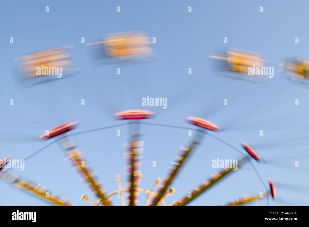 Thrill ride Fonda Fair Montgomery County New York Stock Photo