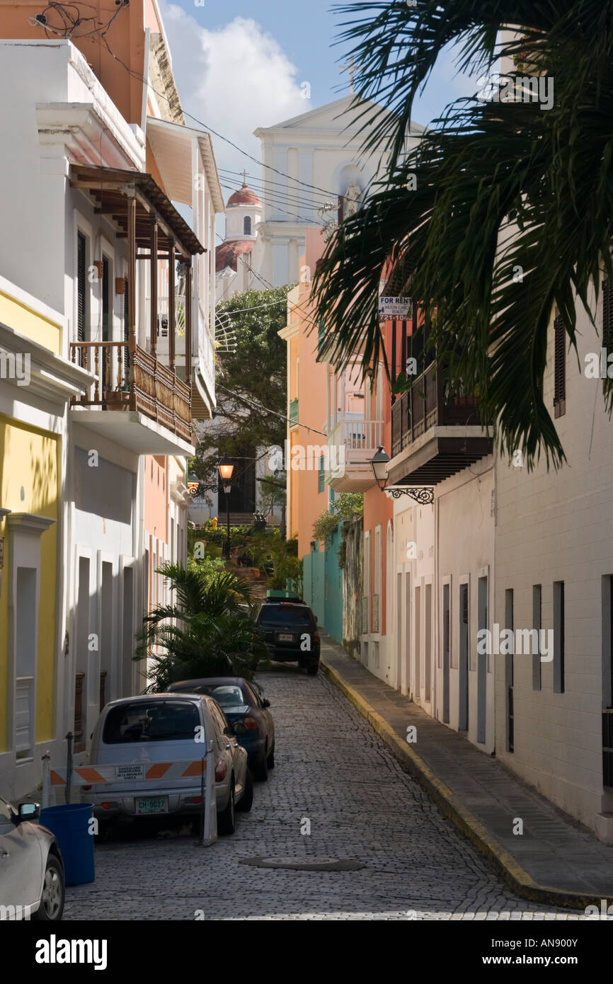 Street Scene Old San Juan Puerto Rico Stock Photo - Alamy