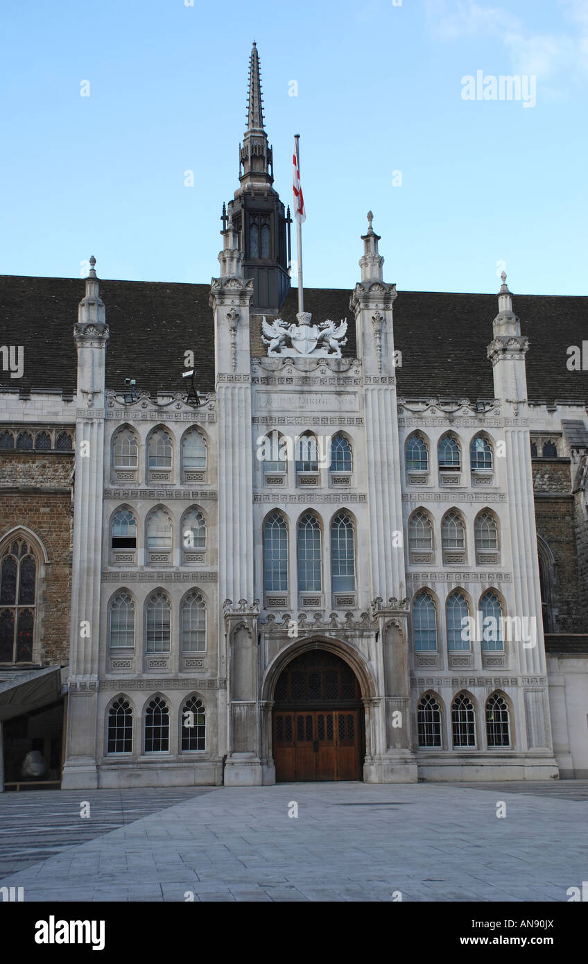 The Guildhall, London Front entrance to the Great Hall Stock Photo