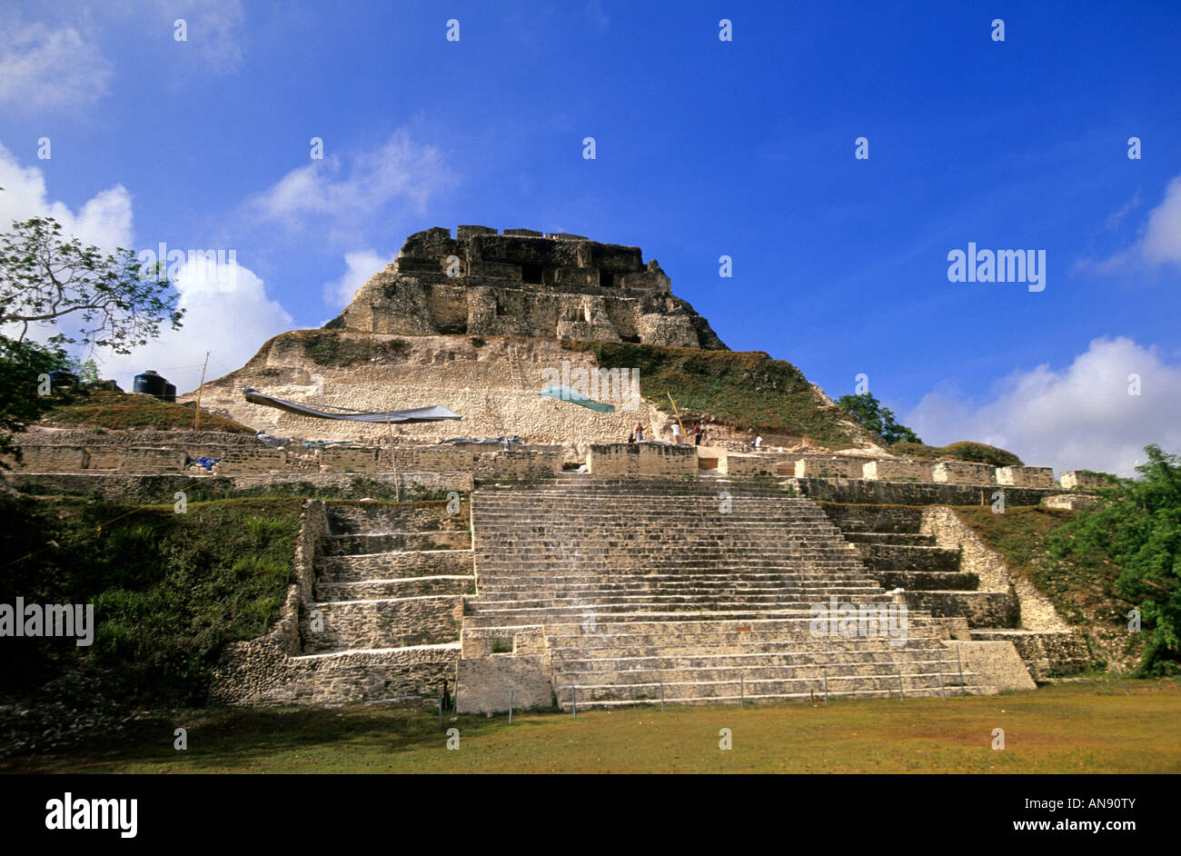 Xunantunich Mayan ruins, cayo district,  Belize Stock Photo