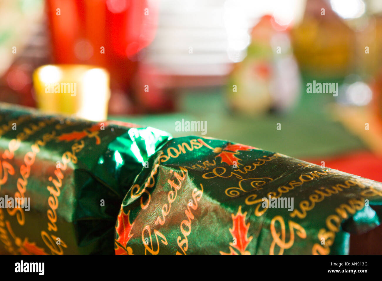 Christmas cracker Stock Photo