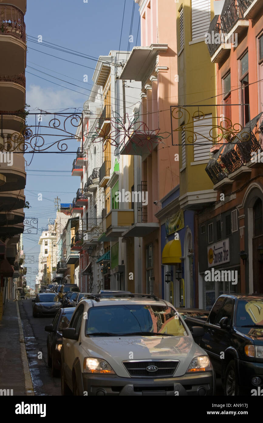 Street Scene Old San Juan Puerto Rico Stock Photo - Alamy