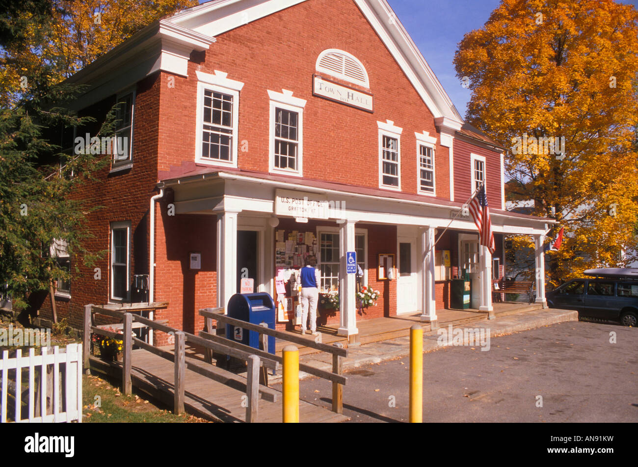 Post Office, Downtown Grafton, Vermont, USA Stock Photo