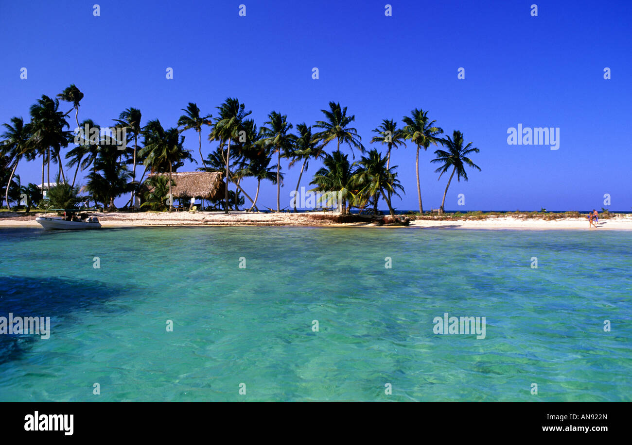 Ranguana Caye Belize Stock Photo - Alamy