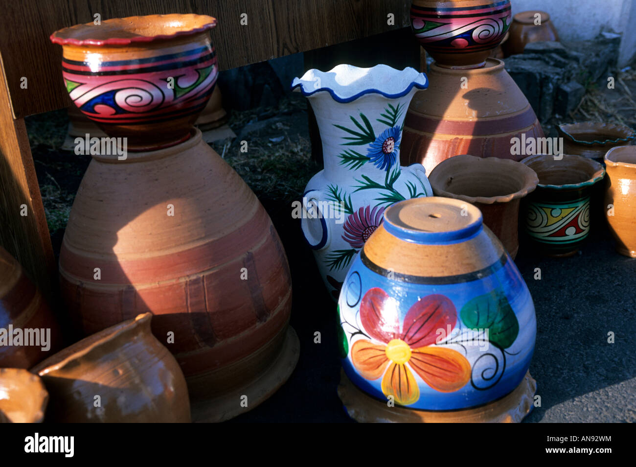 native Pottery in market Panama City Panama Stock Photo Alamy