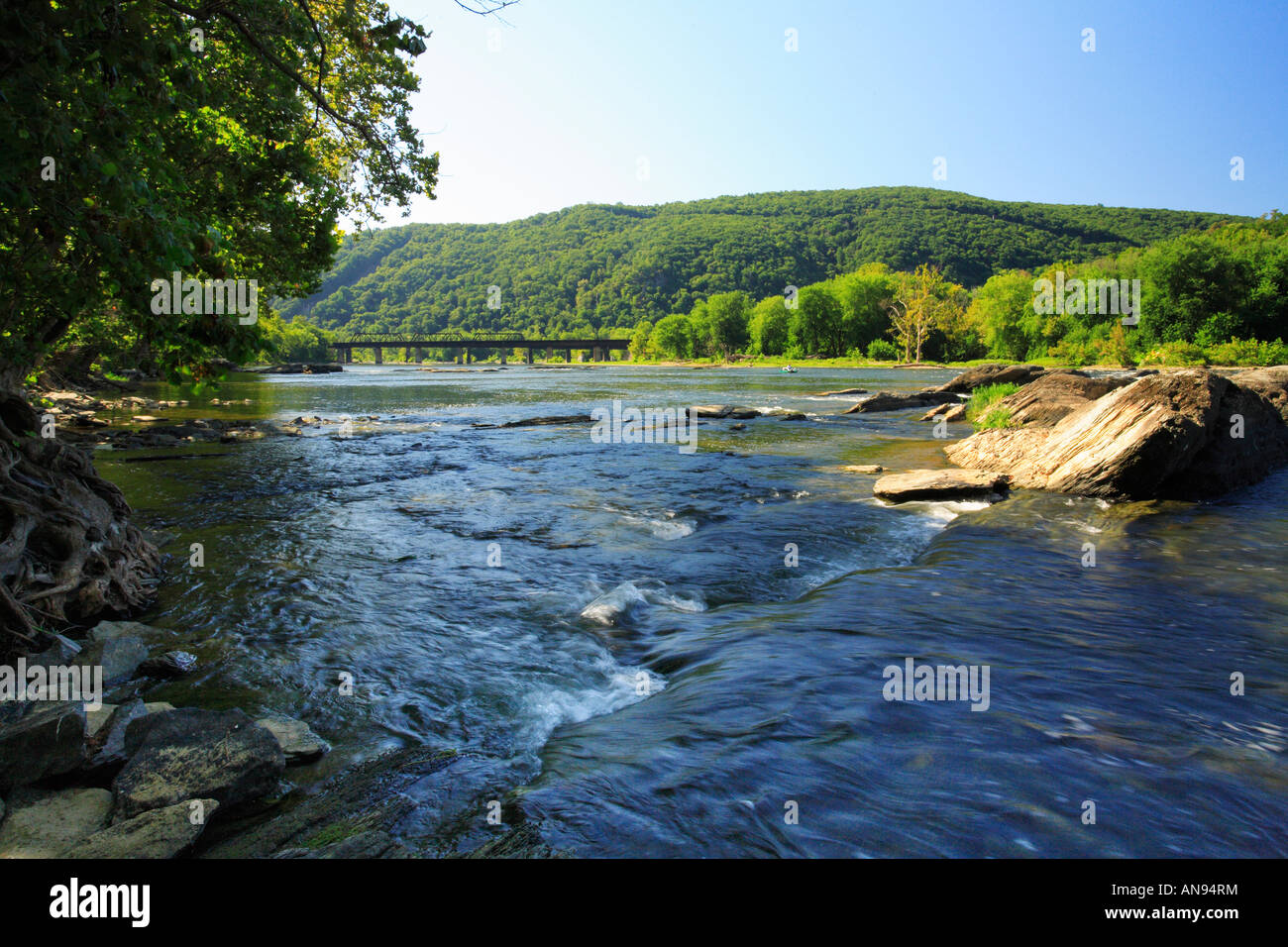 Potomac River, Harpers Ferry National Historic Park, Sandy Hook, Maryland, USA Stock Photo Alamy