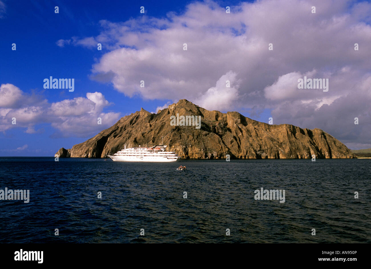 Cruise ship Galapagos Islands Ecuador Stock Photo