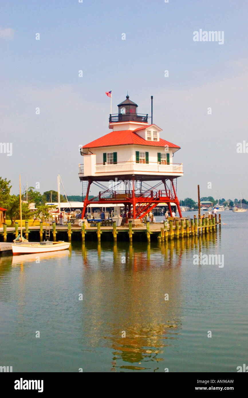 Drum Point Lighthouse, The Calvert Marine Museum, Solomons, Maryland, USA Stock Photo Alamy