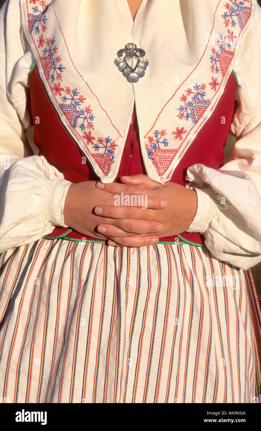 Swedish woman in traditional dress Stock Photo - Alamy