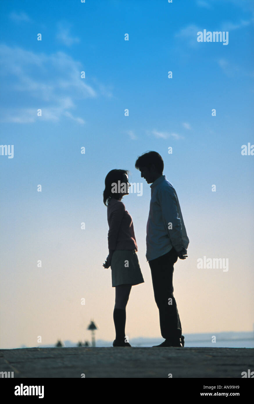 Two women one man silhouette hi-res stock photography and images - Alamy