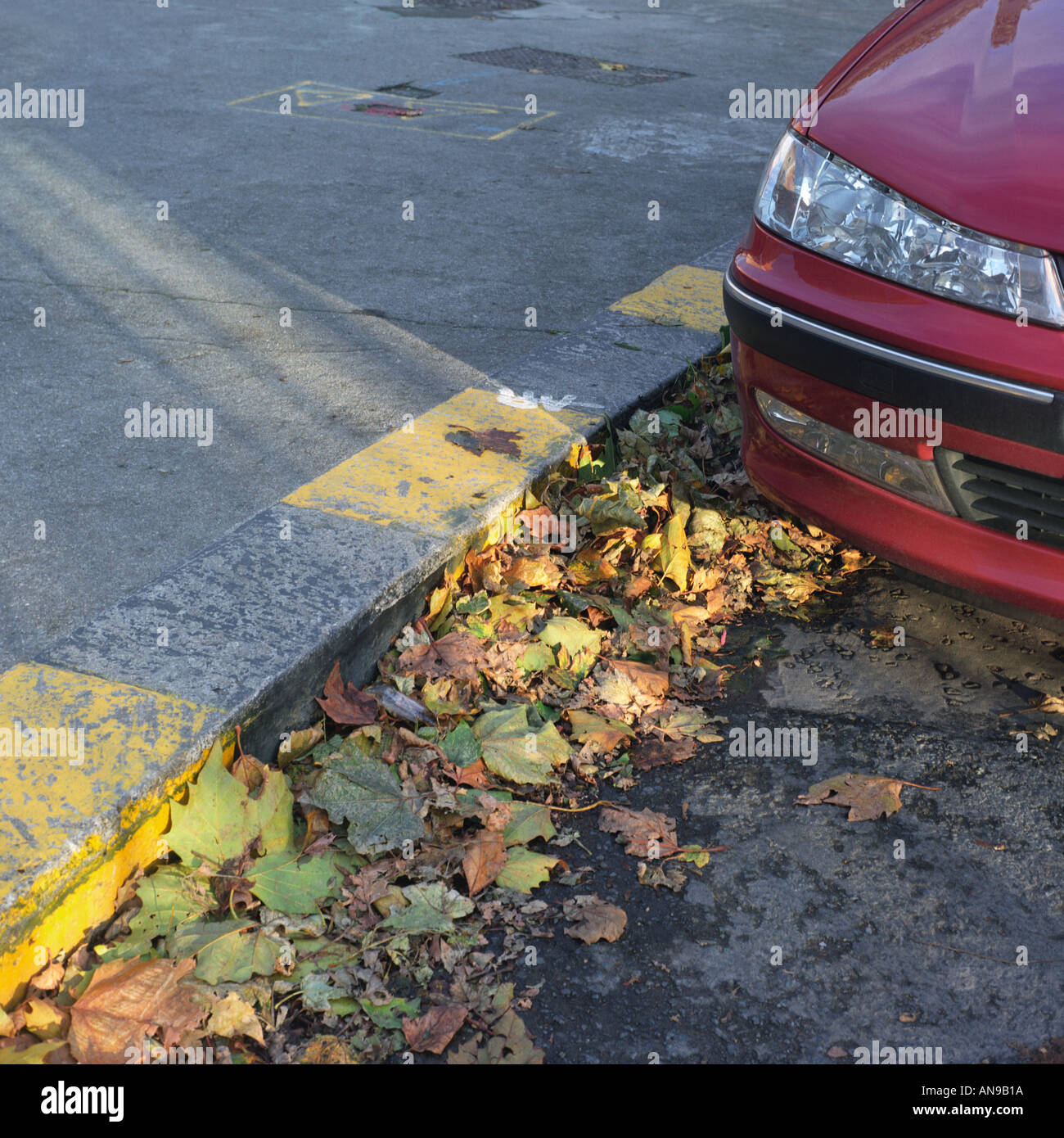 Car in a street in Dublin Stock Photo Alamy