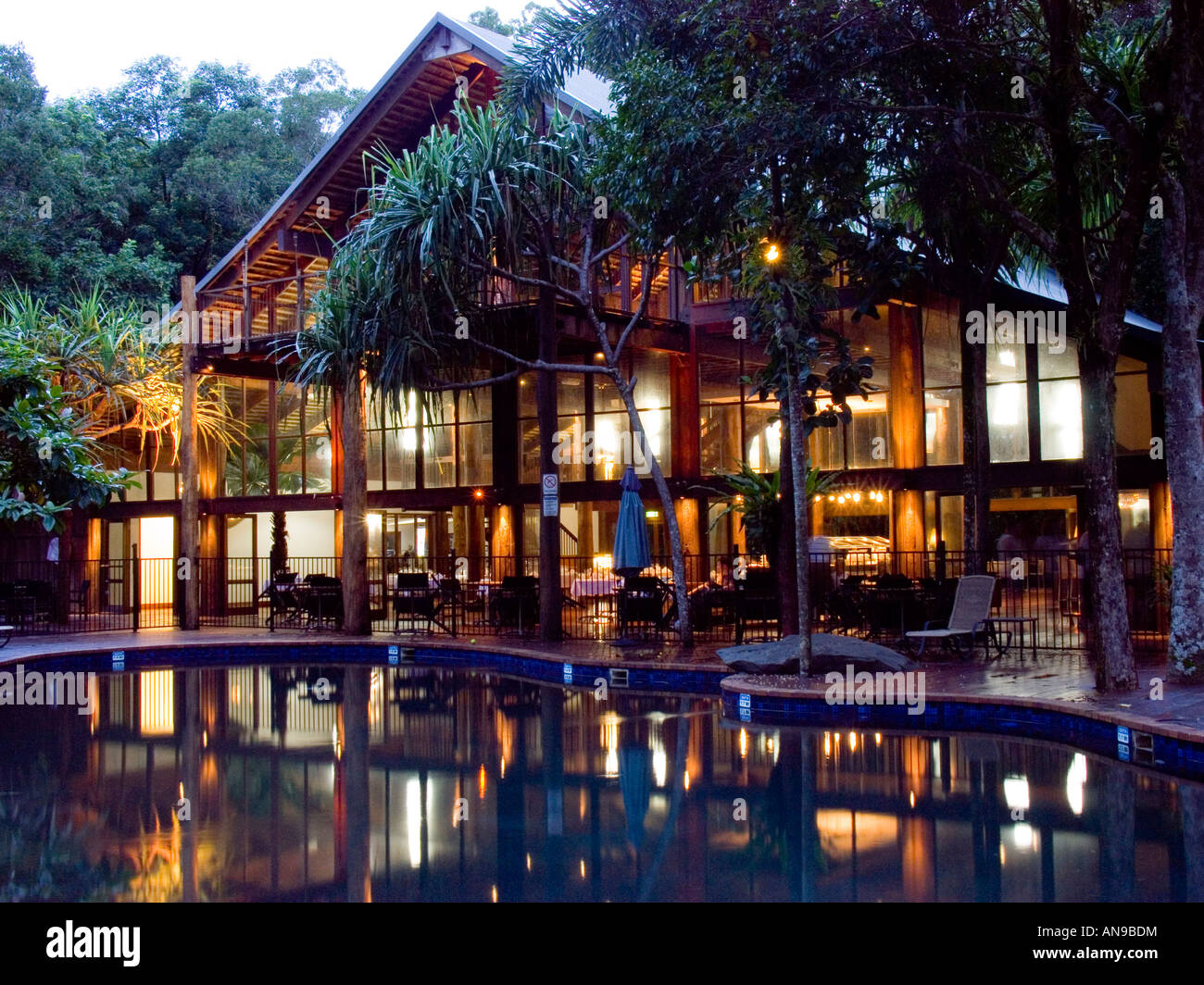 Coconut beach rainforest lodge hi-res stock photography and images - Alamy