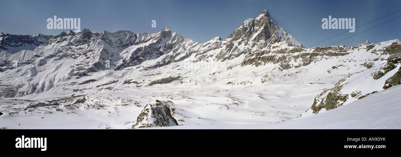 mountains view from the zermatt ski resort Stock Photo - Alamy