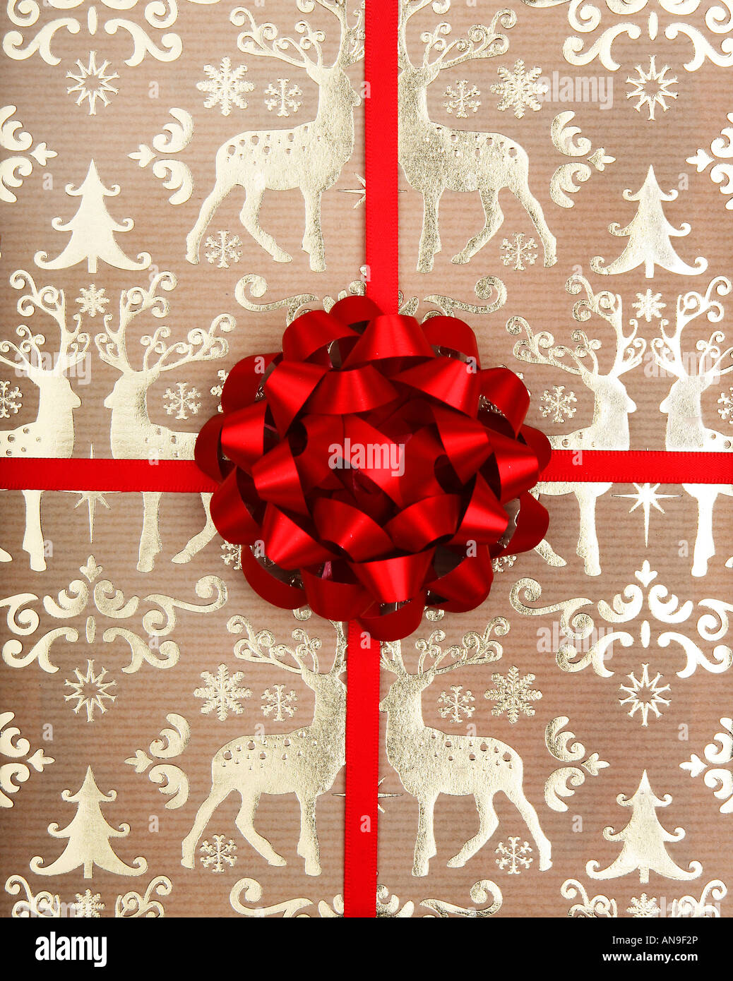 Gift wrapped present Stock Photo Alamy