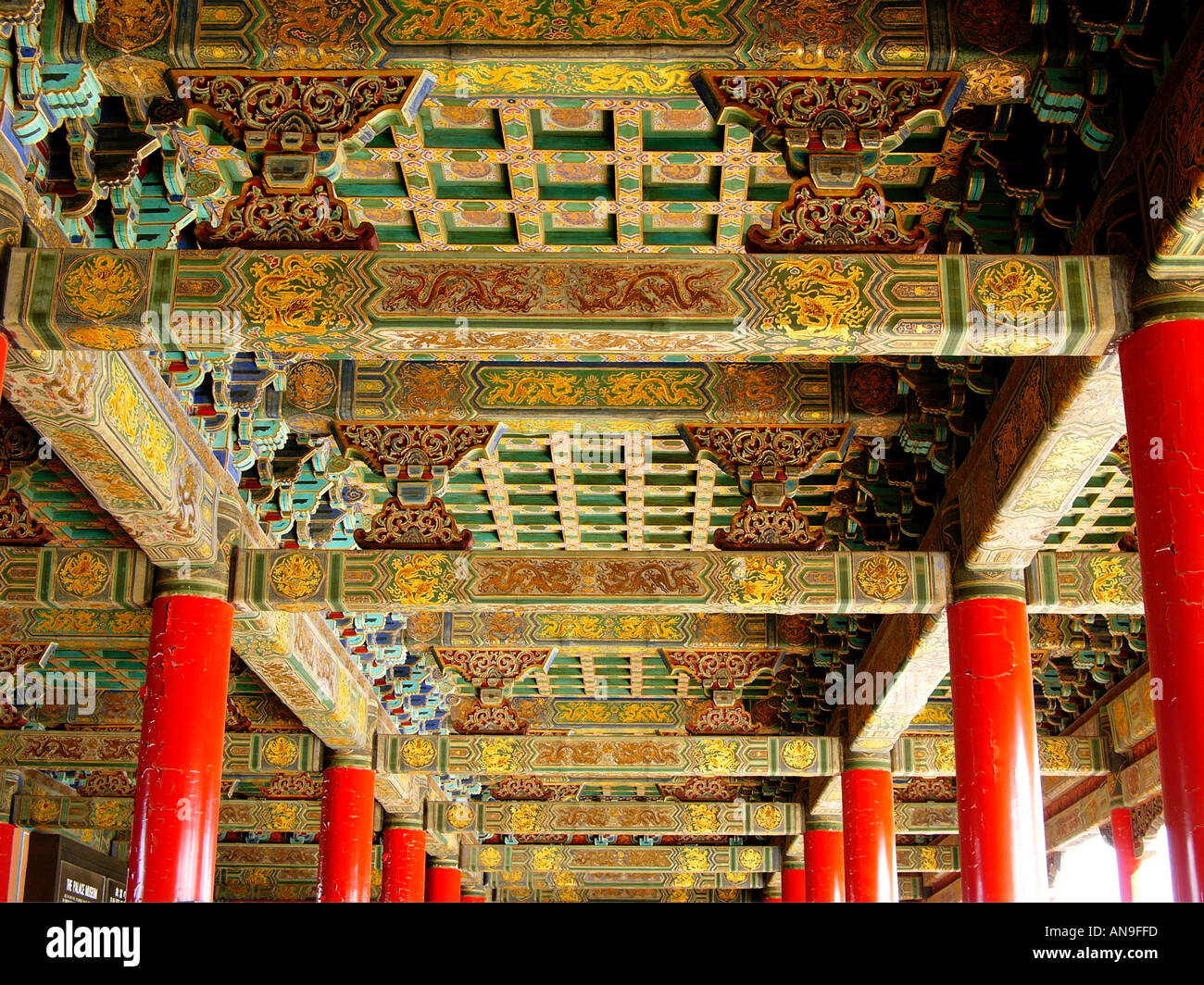 Ceiling Hall of Supreme Harmony The Forbidden City Beijing P R of China
