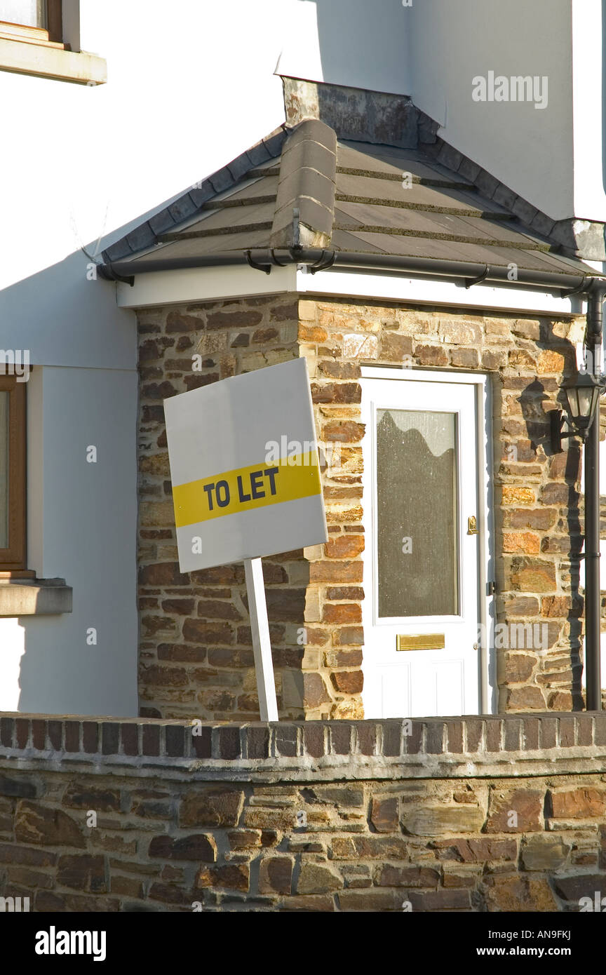 house property to let,cornwall Stock Photo