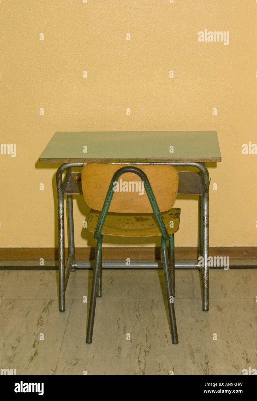 old school desk Stock Photo