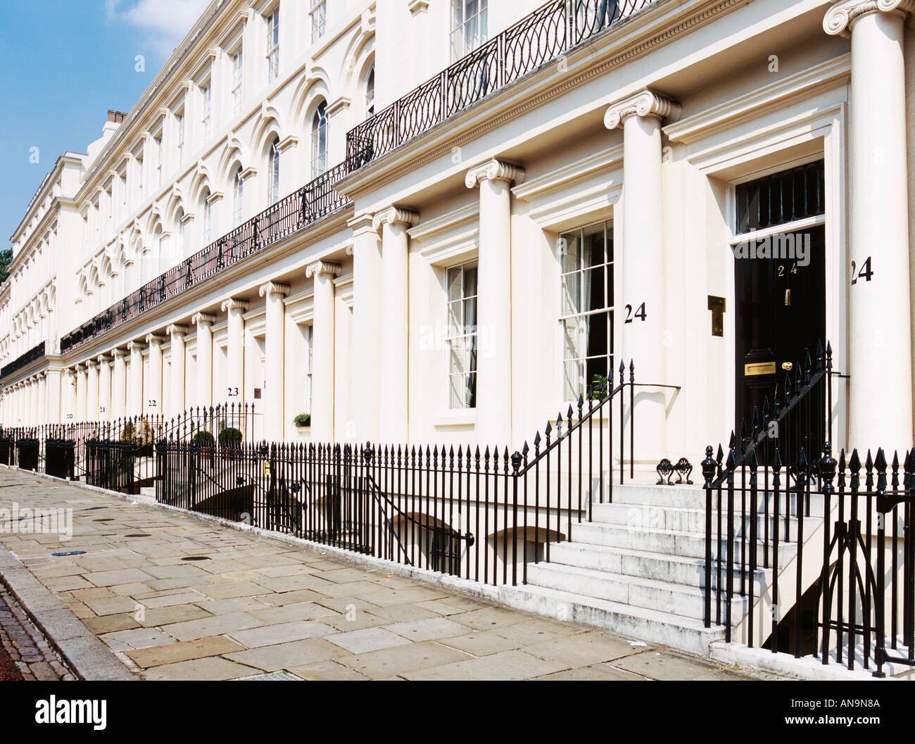 Regency houses in Regents Park London UK Stock Photo - Alamy