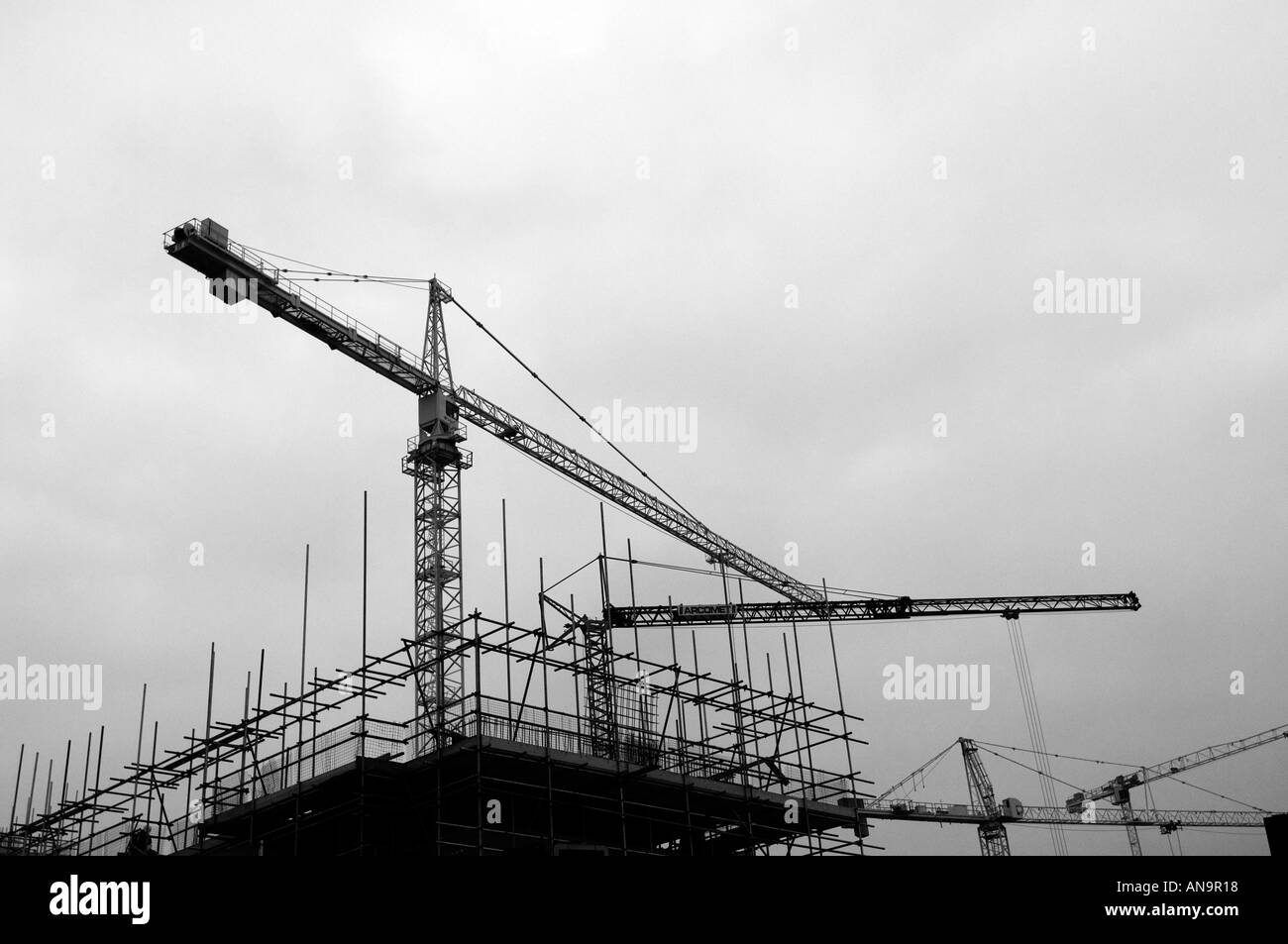Jcb building site builder Black and White Stock Photos & Images - Alamy