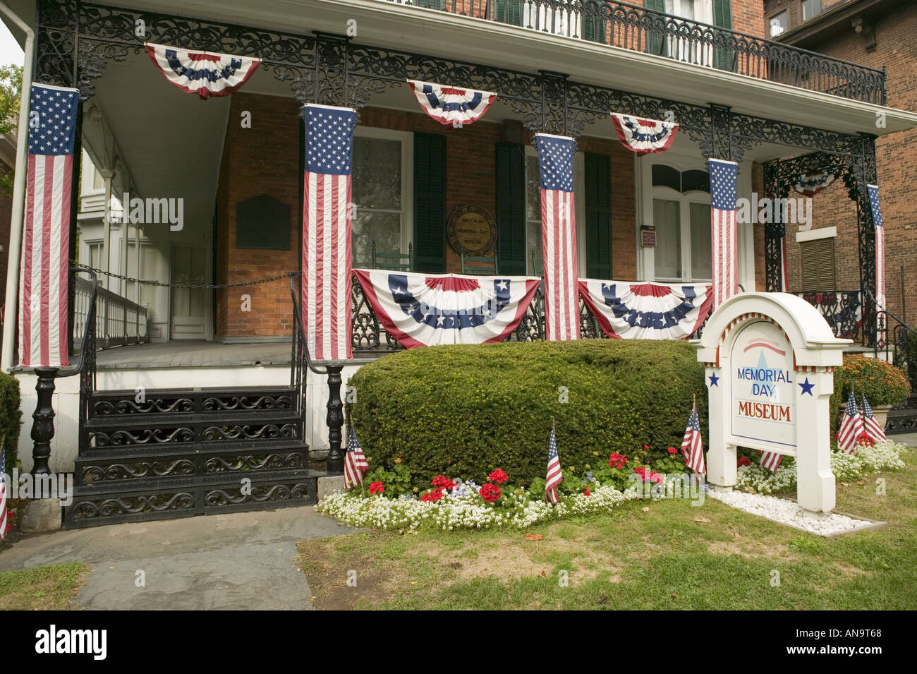 Memorial Day Museum Waterloo New York Finger Lakes region Stock Photo