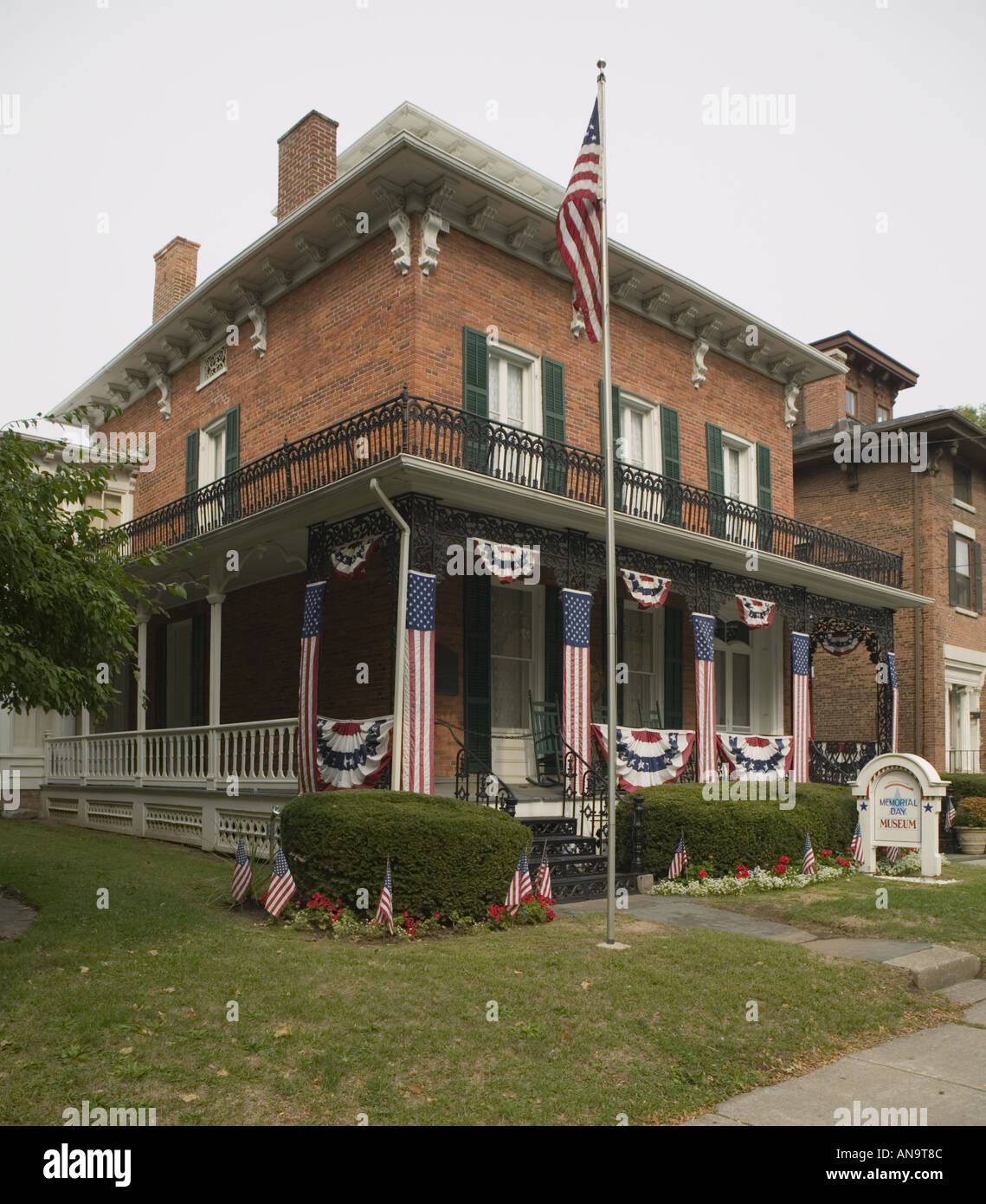 Memorial Day Museum Waterloo New York Finger Lakes region Stock Photo