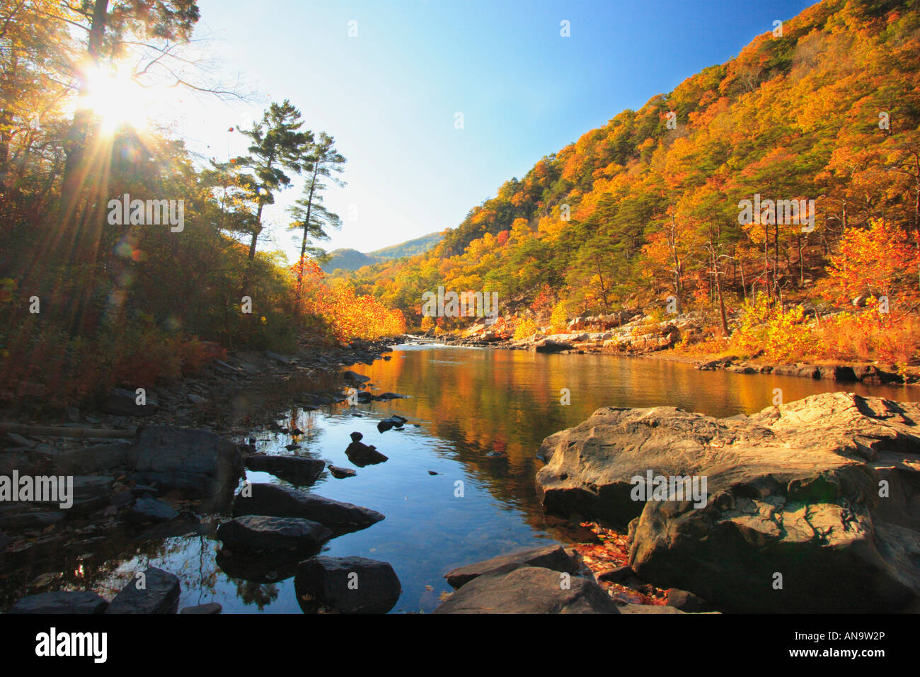 Maury River, Goshen Pass Natural Area Preserve, Goshen, Virginia, USA