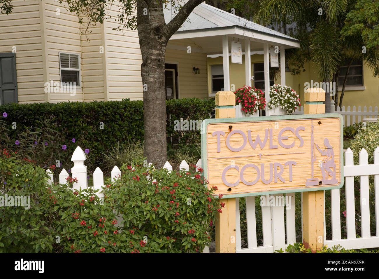 Towles Court artist community Gulf Coast Sarasota Florida Stock Photo