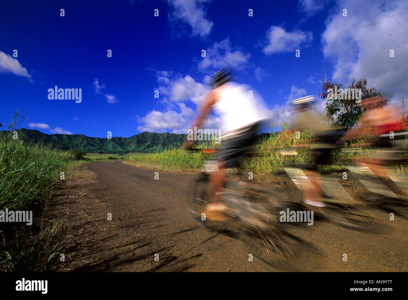 Big Island Hawaii bike riding Stock Photo Alamy