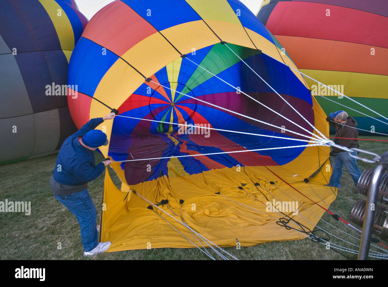 Mass Ascension at Balloon Fiesta Albuquerque, New Mexico, USA Stock Photo