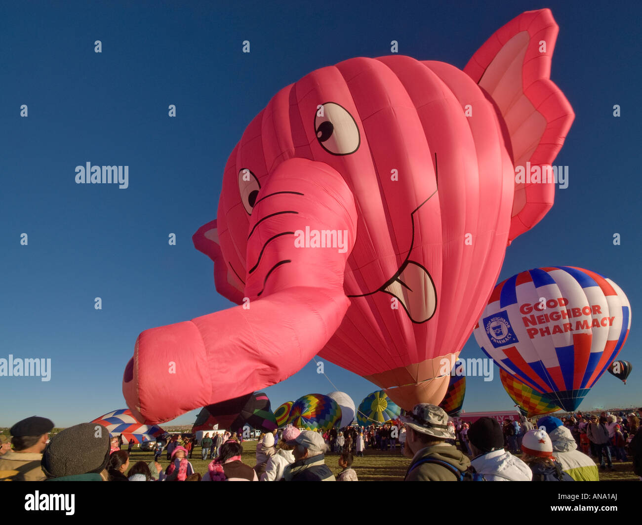 Mass Ascension At Balloon Fiesta Albuquerque New Mexico USA Stock mass-ascension-at-balloon-fiesta-albuquerque-new-mexico-usa-stock
