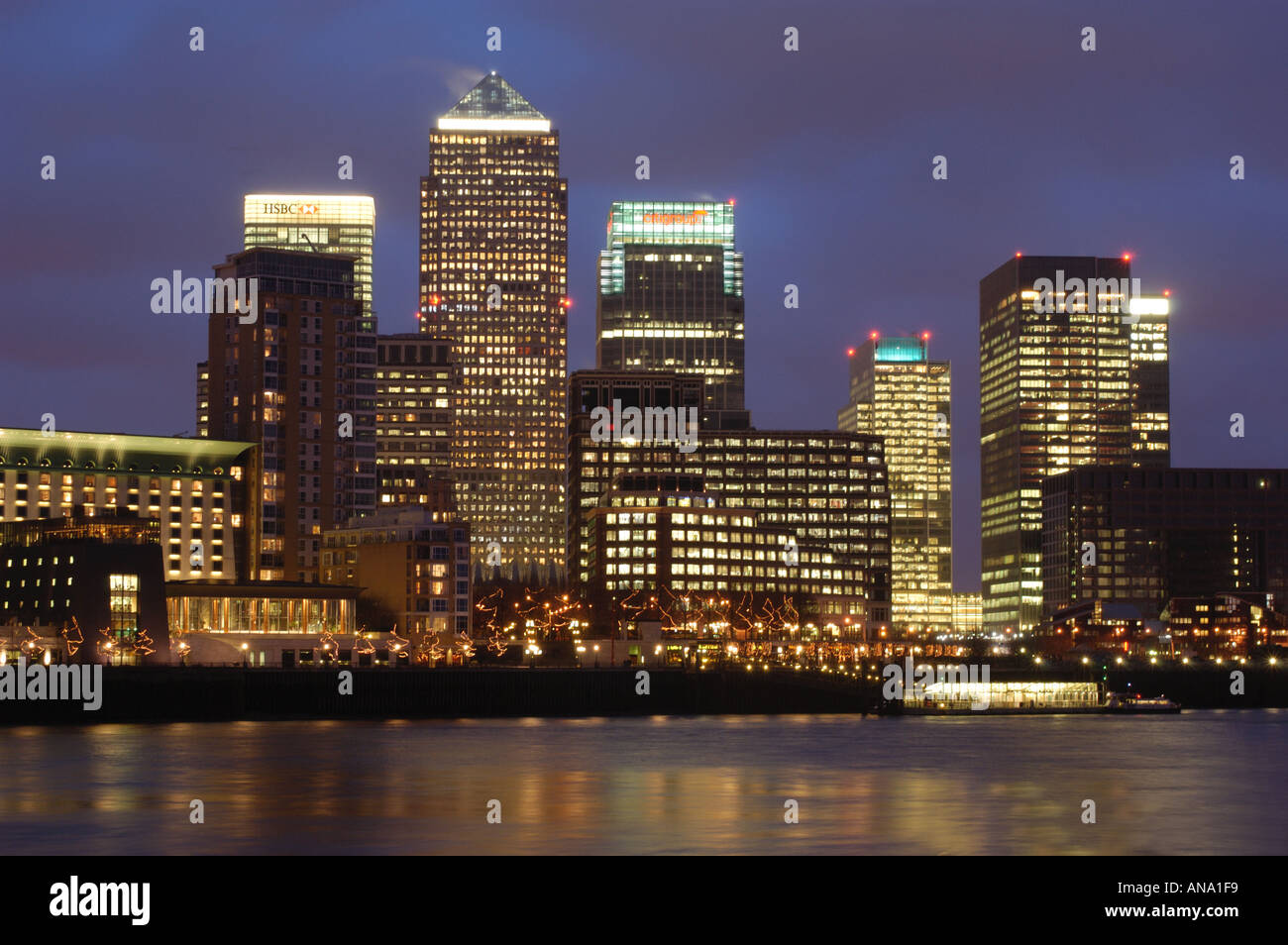 Canary Wharf financial district London England Stock Photo - Alamy
