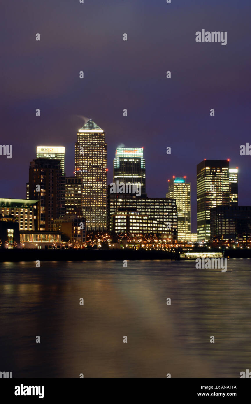 Canary Wharf financial district London England Stock Photo - Alamy
