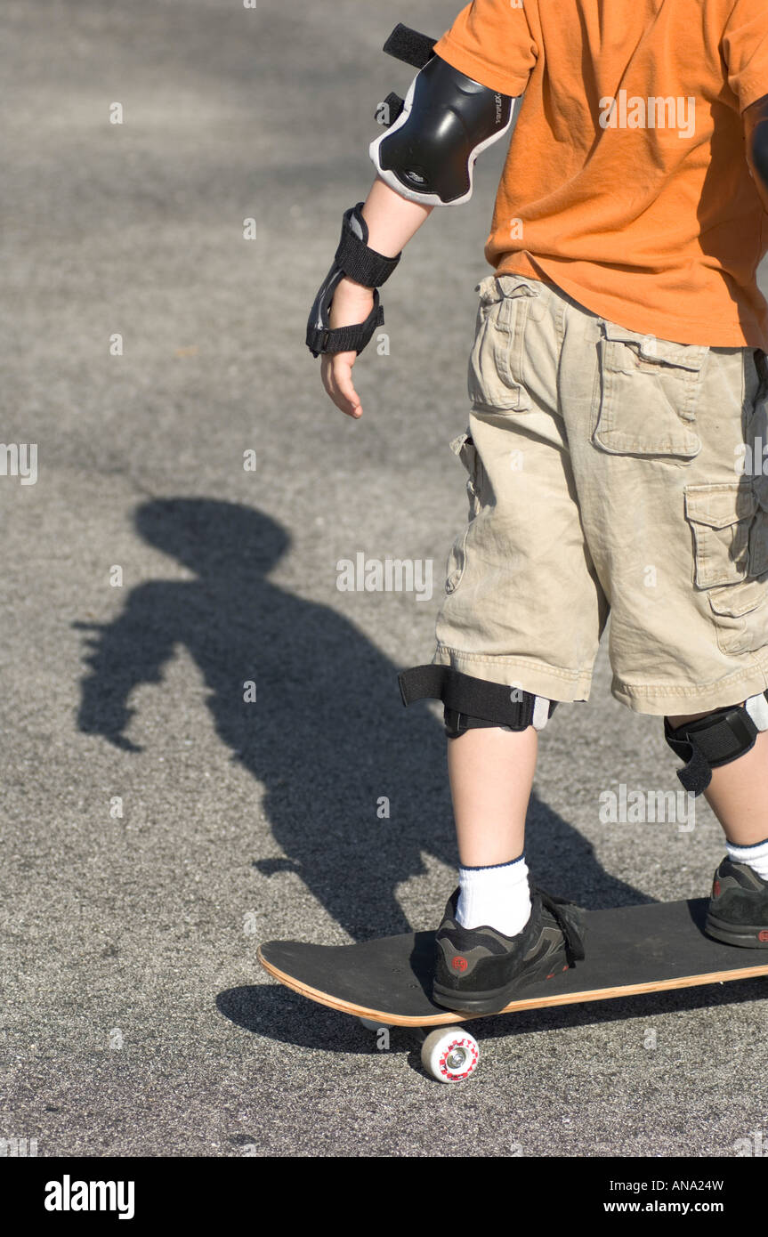 skateboarder skateboarding learning safety equipment child boy children