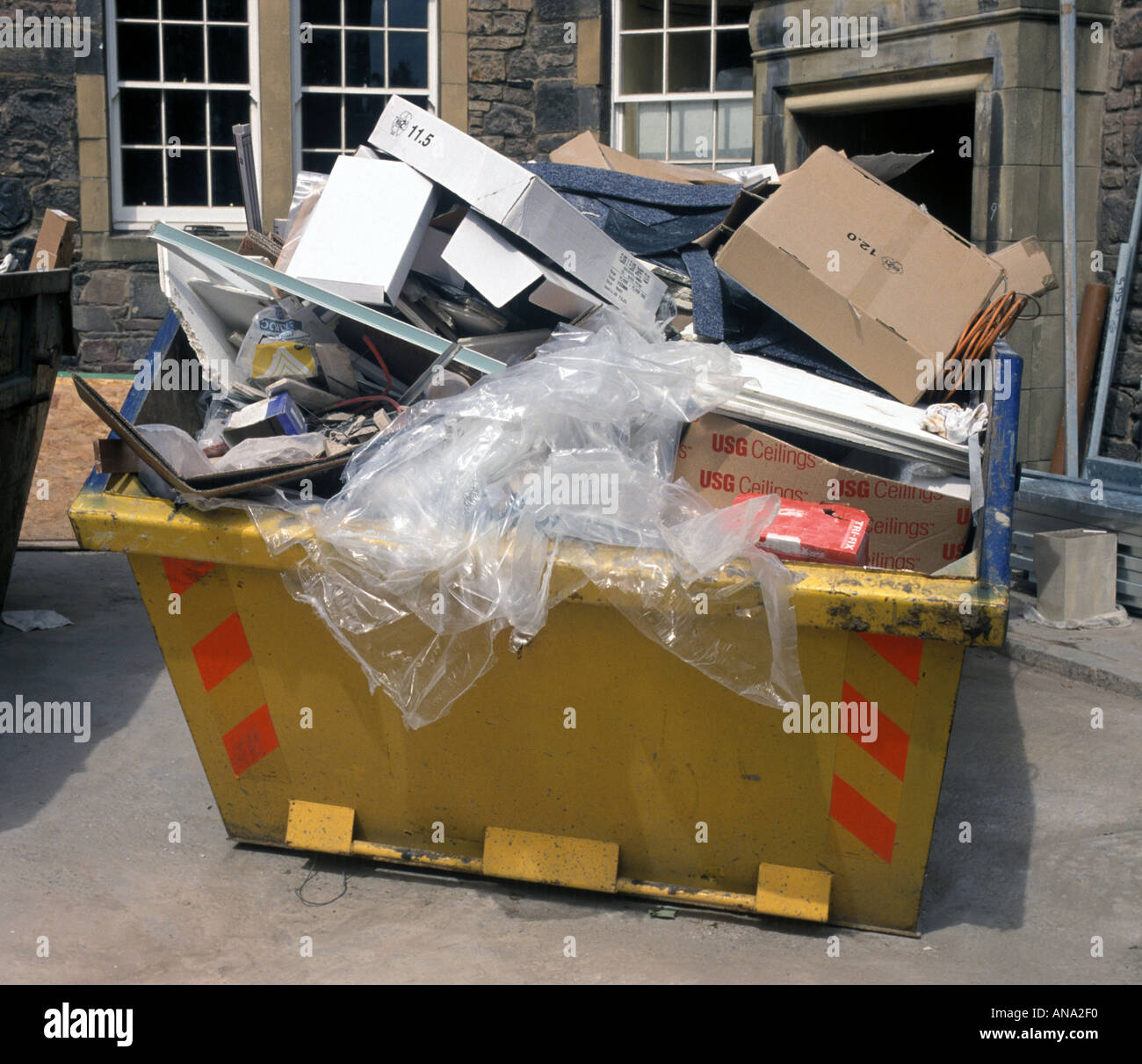 a skip full of rubbish Stock Photo Alamy